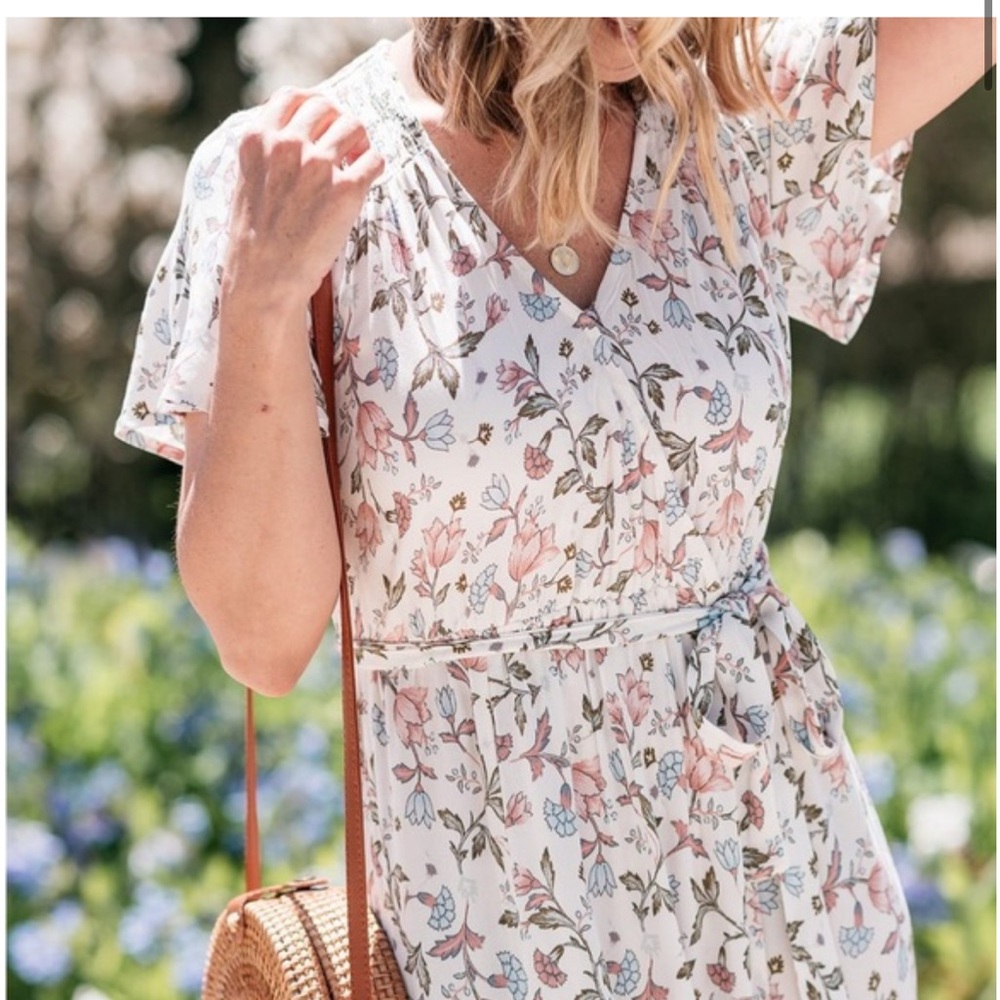 Knox rose floral print dress
